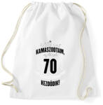 printfashion kamasz-70-black-white - Sportzsák, Tornazsák - Fehér (616871)