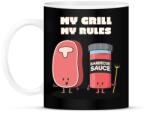 printfashion My grill, my rules - Bögre - Fekete (10911953)