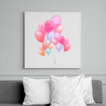 printfashion Watercolor Balloons - Vászonkép - Fehér (6627856)