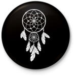 printfashion Dreamcatcher - Kitűző, hűtőmágnes - Fekete (9015928)