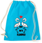 printfashion Be my flamingoo - Sportzsák, Tornazsák - Surf blue (2181414)