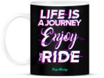 printfashion LIFE IS A JOURNEY - Bögre - Fekete (10843004)