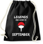 printfashion Naruto szülinap - Szeptember - Sportzsák, Tornazsák - Fekete (2698983)