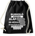 printfashion Burkoló óradíjak - Sportzsák, Tornazsák - Fekete (9397937)