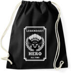 printfashion LEGENDÁS HŐS - Sportzsák, Tornazsák - Fekete (1558310)