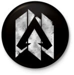 printfashion Apex Legends - Logó - Kitűző, hűtőmágnes - Fekete (3097797)