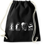 printfashion Macskás szellem - Sportzsák, Tornazsák - Fekete (14563400)