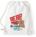 printfashion Bear pong - Sportzsák, Tornazsák - Fehér (5095898)