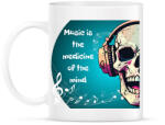 printfashion Music is the medicine - Bögre - Fehér (16661453)