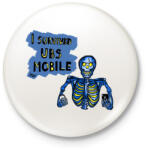 printfashion Csontváz Póló - Kitűző, hűtőmágnes - Fehér (3079019)