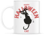 printfashion Halloween cat - Bögre - Fehér (9473993)