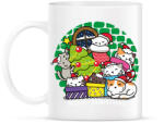 printfashion Karácsonyi cicás- Meowy - Bögre - Fehér (5722514)