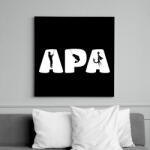 printfashion Apa horgász - Vászonkép - Fekete (13623890)