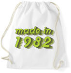 printfashion made-in-1982-green-grey - Sportzsák, Tornazsák - Fehér (486171)