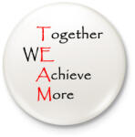 printfashion Együtt több dolgot érünk el - Kitűző, hűtőmágnes - Fehér (3079492)