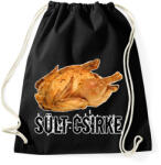 printfashion Sült csirke - Sportzsák, Tornazsák - Fekete (12768399)