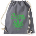 printfashion Boldogság gyomja - Sportzsák, Tornazsák - Grafitszürke (179544)
