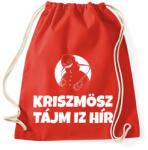 printfashion CHRISTMAS TIME IS HERE - Sportzsák, Tornazsák - Piros (10136150)