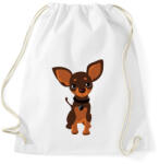 printfashion Chihuahua - Csivava - Sportzsák, Tornazsák - Fehér (12070547)