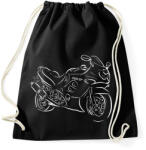 printfashion GSXF6002 - Sportzsák, Tornazsák - Fekete (2903391)