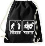 printfashion Probléma megoldva - Sportzsák, Tornazsák - Fekete (2391879)