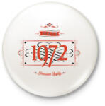 printfashion since-1972-red-black - Kitűző, hűtőmágnes - Fehér (3076518)