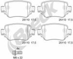 BRECK set placute frana, frana disc BRECK 25110 00 704 10 (25110 00 704 10)
