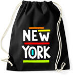 printfashion NEW YORK - Sportzsák, Tornazsák - Fekete (872683)