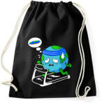 printfashion Lapos föld kardió - Sportzsák, Tornazsák - Fekete (1314121)