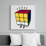 printfashion Rossz forgatás - Vászonkép - Fehér (6624724)