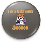 printfashion Scary Little Ghost Gamer - Kitűző, hűtőmágnes - Sötétszürke (16697822)