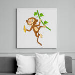 printfashion majom - Vászonkép - Fehér (15766263)