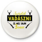 printfashion Szeretek vadászni - Kitűző, hűtőmágnes - Fehér (7495176)