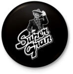 printfashion Szupernagyi - Retro TV sorozat 80's - Kitűző, hűtőmágnes - Fekete (3095690)