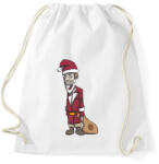 printfashion Bad Santa - Sportzsák, Tornazsák - Fehér (856318)