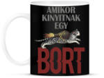printfashion Amikor kinyitnak egy bort - Bögre - Fekete (7075292)
