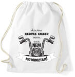 printfashion Általában kedves vagyok - Motoros minta - Sportzsák, Tornazsák - Fehér (6365426)