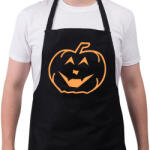 printfashion Halloween Tökfej - Kötény - Fekete (4930948)