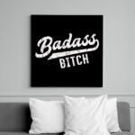 printfashion Badass b*tch - Vászonkép - Fekete (6651062)