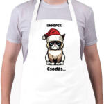 printfashion Csodás grumpy cat - Kötény - Fehér (14871119)