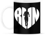 printfashion RUN LOVE - Bögre - Fekete (1181367)