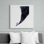 printfashion Surfing the universe - Vászonkép - Fehér (6621250)