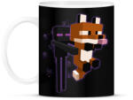 printfashion Enderman rókával - Bögre - Fekete (14308033)