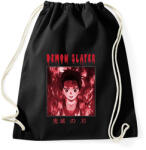 printfashion DEMON SLAYER - Sportzsák, Tornazsák - Fekete (5601317)