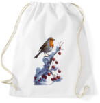 printfashion Vörösbegy - Sportzsák, Tornazsák - Fehér (15479578)