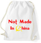 printfashion not-made-in-china-2 - Sportzsák, Tornazsák - Fehér (879414)