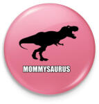 printfashion T-rex család - Mommysaurus - Kitűző, hűtőmágnes - Rózsaszín (13852621)