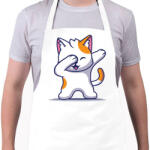 printfashion Dab Cat - Kötény - Fehér (6609543)