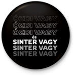 printfashion Ózdi vagy és Sinter vagy! - Kitűző, hűtőmágnes - Fekete (16473795)