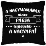 printfashion A nagymamának nincs párja - Fehér - Párnahuzat, Díszpárnahuzat - Fekete (7062539)